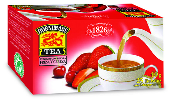 Thé noir fraise et cerise